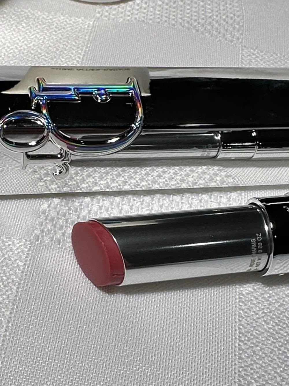 Dior Skincare & Lipstick Collection - Silver & Cream with Pink Lip Shade